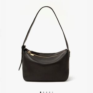 Clare V. Fleurine Black Leather Shoulder Bag